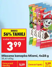 Biedronka Mleczna kanapka Miami oferta