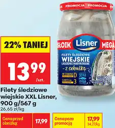 Biedronka Filety śledziowe wiejskie XXL Lisner oferta