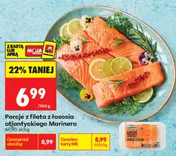 Biedronka Porcje z fileta z łososia atlantyckiego Marinero oferta