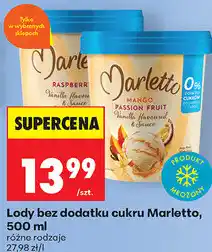 Biedronka Lody bez dodatku cukru Marletto oferta