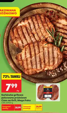 Biedronka Karkówka grillowa pakowana próżniowo Czas na Grill, Mega Paka oferta
