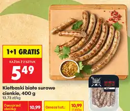 Biedronka Kiełbaski białe surowe cienkie Czas na Grill oferta