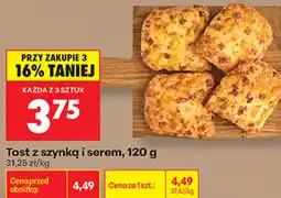 Biedronka Tost z szynką i serem oferta