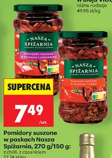 Biedronka Pomidory suszone w paskach Nasza Spiżarnia oferta