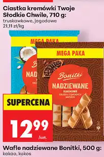 Biedronka Wafle nadziewane Bonitki oferta