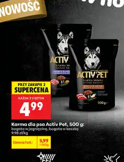 Biedronka Karma dla psa Activ Pet, bogata w jagnięcinę, bogata w kaczkę oferta