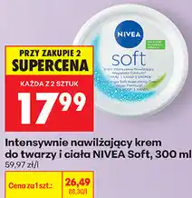 Biedronka Intensywnie nawilżający krem do twarzy i ciała NIVEA Soft oferta