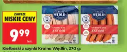 Biedronka Kiełbaski z szynki Kraina Wędlin oferta