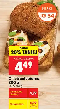 Biedronka Chleb całe ziarno oferta