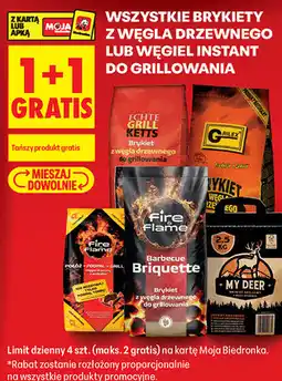 Biedronka Wszystkie brykiety z węgla drzewnego lub węgiel instant do grillowania oferta