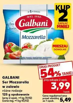 Kaufland Galbani Ser Mozzarella w zalewie różne rodzaje oferta