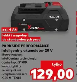 Kaufland PARKSIDE PERFORMANCE Inteligentny akumulator 20 V 4 Ah oferta