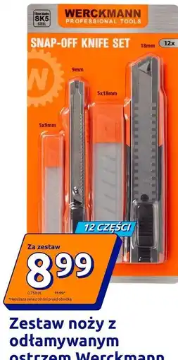 Action Zestaw noży z odłamywanym ostrzem Werckmann oferta