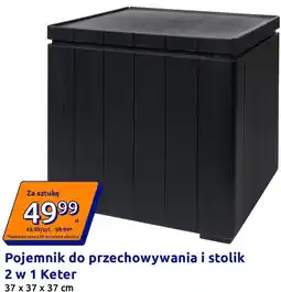 Action Pojemnik do przechowywania i stolik 2 w 1 Keter oferta