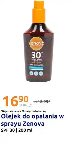 Action Olejek do opalania w sprayu Zenova SPF 30 oferta