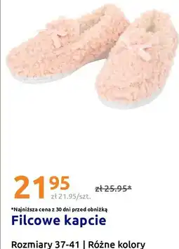 Action Filcowe kapcie oferta