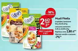 Żabka Musli Fitella bananowe z czekoladą oferta