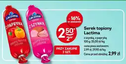 Żabka Serek topiony Lactima z papryką oferta