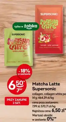 Żabka Matcha Latte Supersonic Collagen White Peach oferta