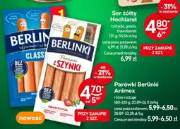 Żabka Parówki Berlinki Classic Animex oferta