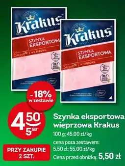 Żabka Szynka eksportowa wieprzowa Krakus oferta