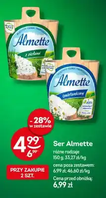 Żabka Ser twarogowy Almette z ziołami oferta