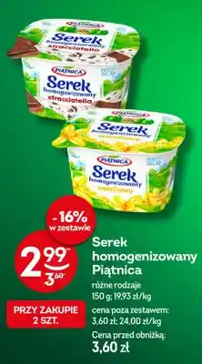 Żabka Serek homogenizowany waniliowy Piątnica oferta