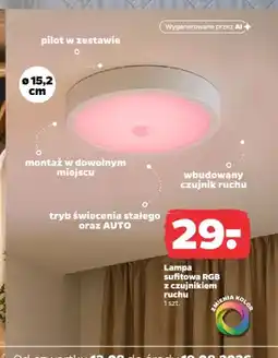 Netto Lampa sufitowa RGB z czujnikiem ruchu oferta