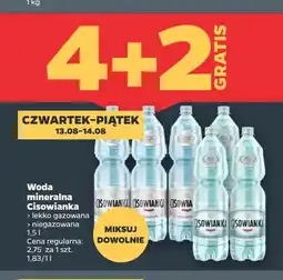 Netto Woda mineralna niegazowana Cisowianka oferta