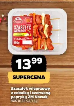 Netto Szaszłyk wieprzowy z cebulką i czerwoną papryką ZM Nowak oferta