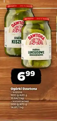 Netto Ogórki kiszone Dawtona oferta