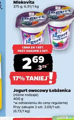 Netto Jogurt owocowy Łobżenica truskawkowy oferta