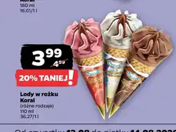 Netto Lody w rożku truskawkowe oferta