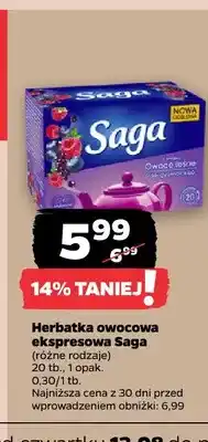 Netto Herbatka owocowa ekspresowa Saga oferta