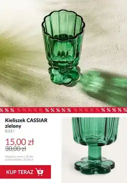 Homla Kieliszek Cassiar zielony oferta