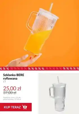 Szklanka Bere ryflowana