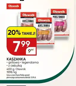Chata Polska Kaszanka grillowa Olewnik oferta