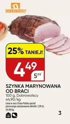 Chata Polska Szynka marynowana od Braci Dobrowolscy oferta