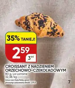 Chata Polska Croissant z nadzieniem orzechowo-czekoladowym La Lorraine oferta