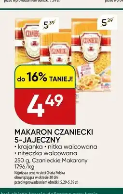 Chata Polska Makaron Czaniecki 5-jajeczny krajanka oferta