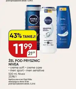 Chata Polska Żel pod prysznic Nivea Creme Care oferta