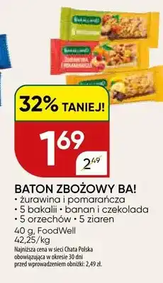 Chata Polska Baton zbożowy BA! żurawina i pomarańcza oferta