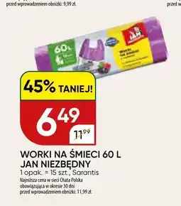 Chata Polska Worki na śmieci 60 l Jan Niezbędny oferta