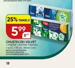 Chata Polska Chusteczki higieniczne Velvet Original oferta
