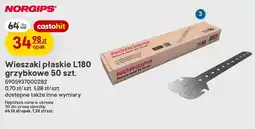 Castorama Wieszaki płaskie L180 grzybkowe Norgips oferta