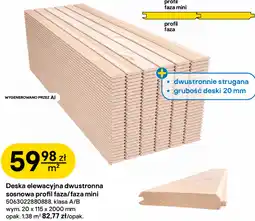 Castorama Deska elewacyjna dwustronna sosnowa profil faza/faza mini oferta