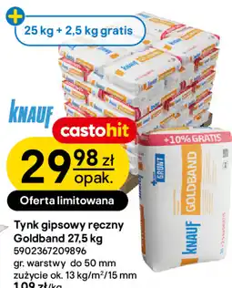 Castorama Tynk gipsowy ręczny Goldband oferta
