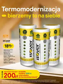 Castorama Wełna Isover KT40 oferta