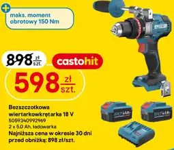 Castorama Bezszczotkowa wiertarkowkrętarka 18 V Erbauer oferta