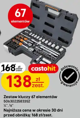 Castorama Zestaw kluczy 67 elementów Magnusson oferta